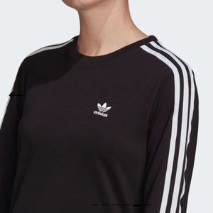 Adidas Originals Adicolor Classics Long Sleeve Tee in Black